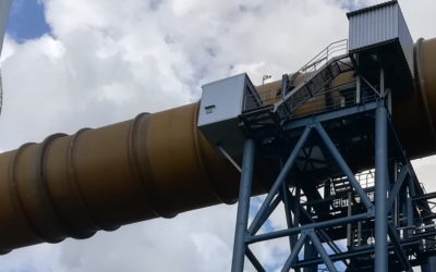 Installation of mercury emission measuring equipment at the Boxberg Power Plant
