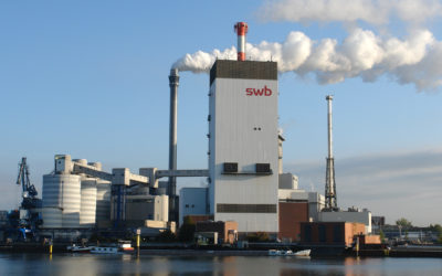 Construction of the gas and steam turbine plant Mittelsbüren